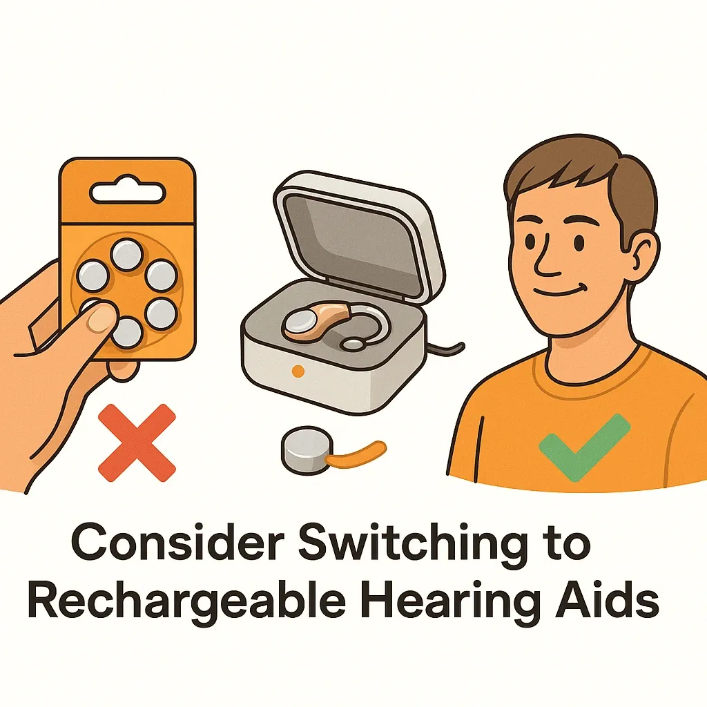 Consider Switching to Rechargeable Hearing Aids
